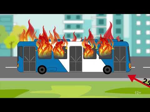 Пожар в автобусе