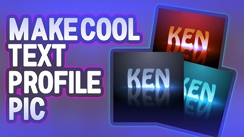 HOW TO MAKE COOL PROFILE PIC IN ANDROID/IOS - Ps Touch: Tutorial