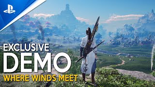 WHERE WINDS MEET Gameplay Demo | New PLAYSTATION 5 EXCLUSIVE Open World RPG coming in 2024