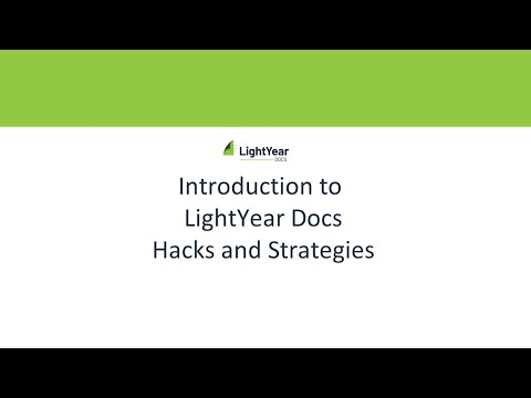 Introduction to LightYear Docs - Hacks and Strategies