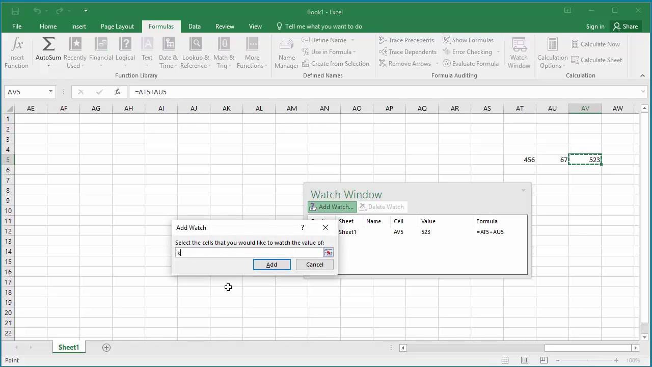 Where Is The Watch Window In Excel For Mac