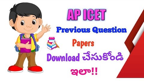 How to download AP ICET previous Year Question Papers