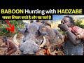 Baboon hunting with hadzabe tribe  last hunting gathers in world indian in tanzania  hadzabe