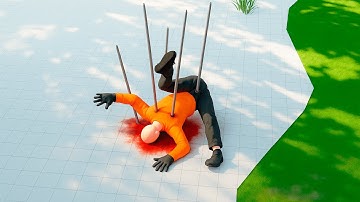 RAGDORE/GORAG - Ragdoll vs Spikes Funny moments #13