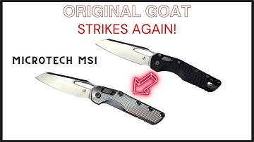 Microtech MSI Original Goat Scale Swap - GAME CHANGER!