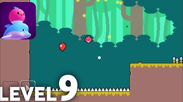 Dadish 3 Walkthrough Gameplay Level 9 - Gangalo Jungle (Android, iOS)