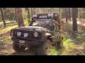 BRX-02 Defender D110.  Vagon and Pickup 1/10.  Forest path again.