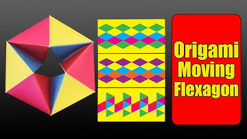 Origami EASY: Moving Flexagon with PRINTS - Yakomoga Easy Origami