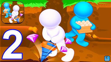 Underground Base - Gameplay Walkthrough Part 2 Max Base Level Dig Deep (iOS,Android)