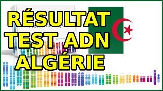 RÉSULTAT TEST ADN ALGÉRIE نتيجة تحليل حمض نووي جزائري