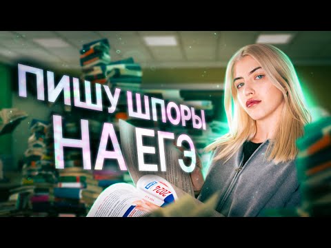 Видео: ПИШУ ШПОРЫ НА ЕГЭ | Русский с Верой ЕГЭ Flex