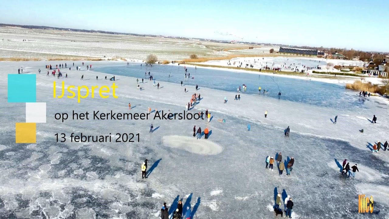 IJspret op het Kerkemeer in Akersloot