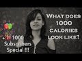 What do 1000 Calories look like? | 1000 Subscribers | SCImplify