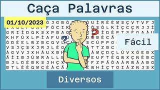 Caça palavras de Matemática - 01