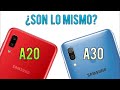 GALAXY A20 vs GALAXY A30 | ¿Son lo MISMO? - Comparativa (Samsung)