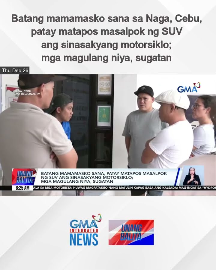 Batang mamamasko sana sa Naga, Cebu, patay matapos masalpok ng SUV ang sinasakyang... | Unang Balita
