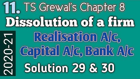 11. Dissolution of a firm: TS Grewal