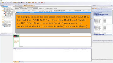 07 of 11 MELSOFT Navigator  Creating a field network configuration diagram