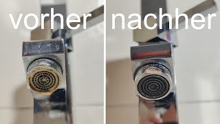 Wasserhahn Sieb richtig reinigen/entkalken (Perlator)  so einfach geht's