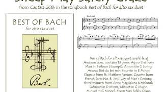 Bach’s “Sheep May Safely Graze” (from Cantata 208) for alto sax duet