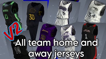 ALL TEAM HOME AND AWAY JERSEYS VERSION 2| FOR GG AND JD MOD MENU | dandrick2k
