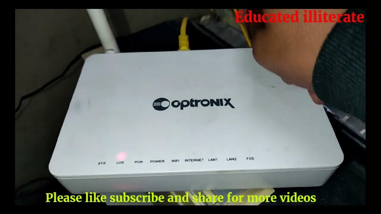 OPTRONIX FIBER MODEM COMPLETE SET UP WITH VOICE YouTube