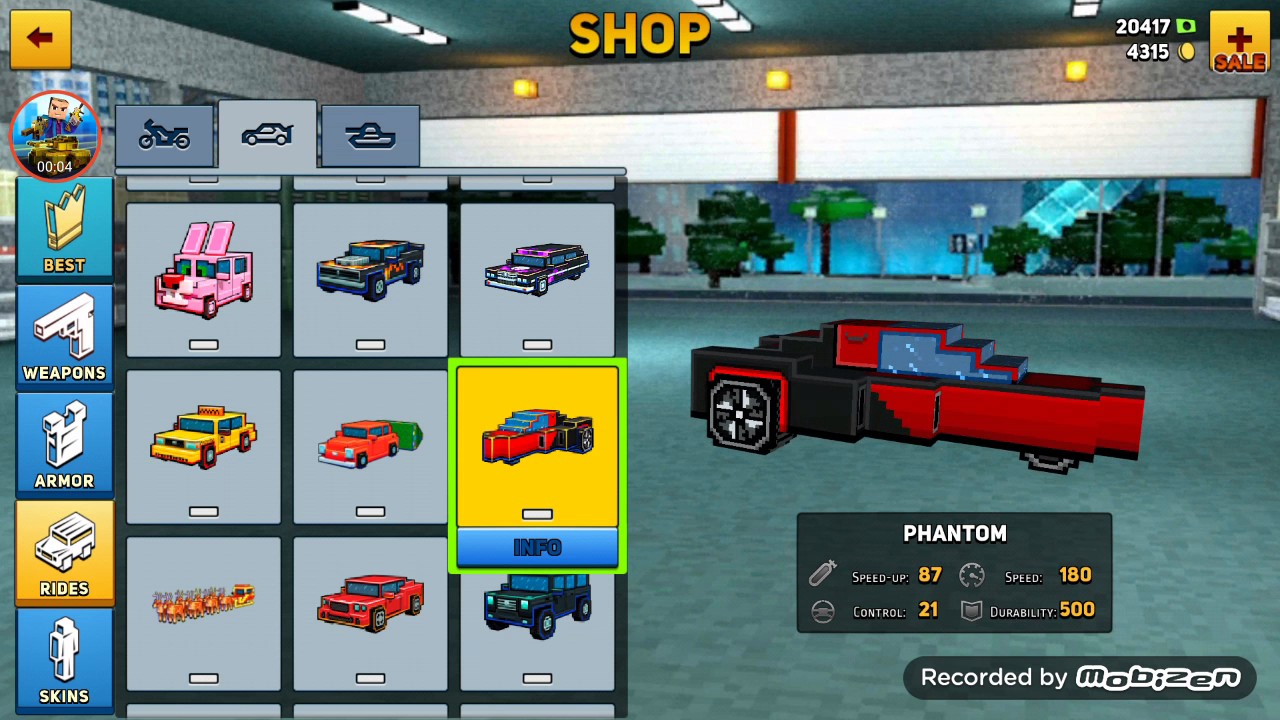 Block City Wars Unique Vehicle Phantom Review Youtube - blox city wars