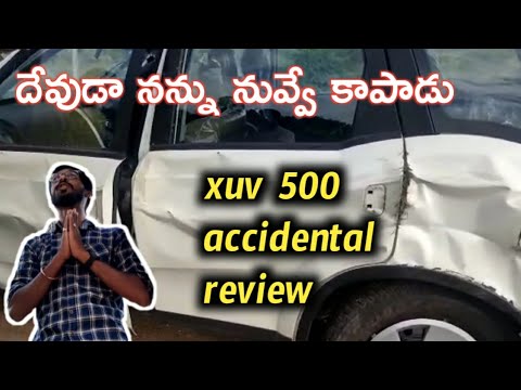 Xuv 500 car accident || Mahindra cars || Xuv 500 build quality