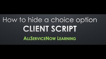 AllServiceNow Learning - Hide a choice option from some roles