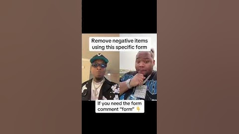 Remove negative items in 10 days!