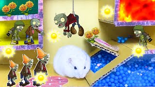 Zombie Hamster Escape Traps City Zombie 😱[OBSTACLE COURSE]😱