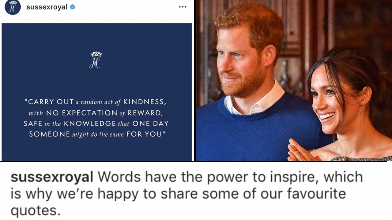 Prince Harry & Duchess Meghan Share Inspirational Princess Diana Quote