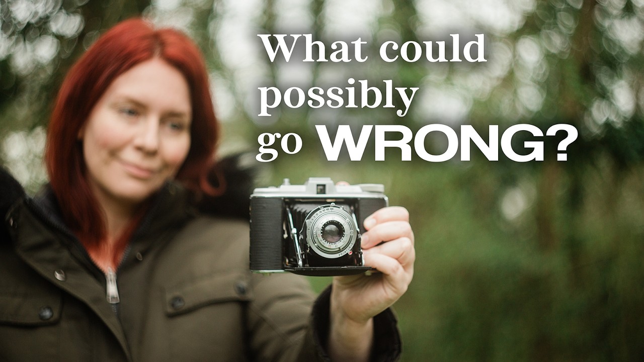 I tried to take photos with a 1940s folding camera. - YouTube
