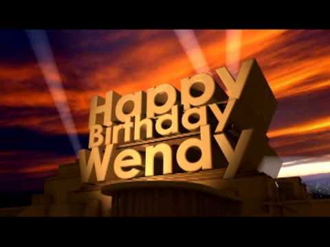 Happy Birthday Wendy