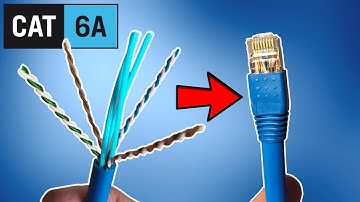 HOW TO MAKE CAT6A CABLES - QUICK & EASIEST METHOD!!!