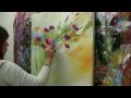 Abstract floral painting Demo time lapse / Abstraktes Blumenbild in Acryl  Zacher-Finet