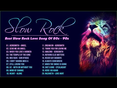 💗 Nonstop Slow Rock Love Love Songs 80s 90s - Nazareth, Heart, Metallica, GNR, Scorpions, Bon Jovi