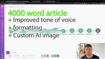 Update on ChatGPT Make.com automation. Write 4000 word articles on auto-pilot.