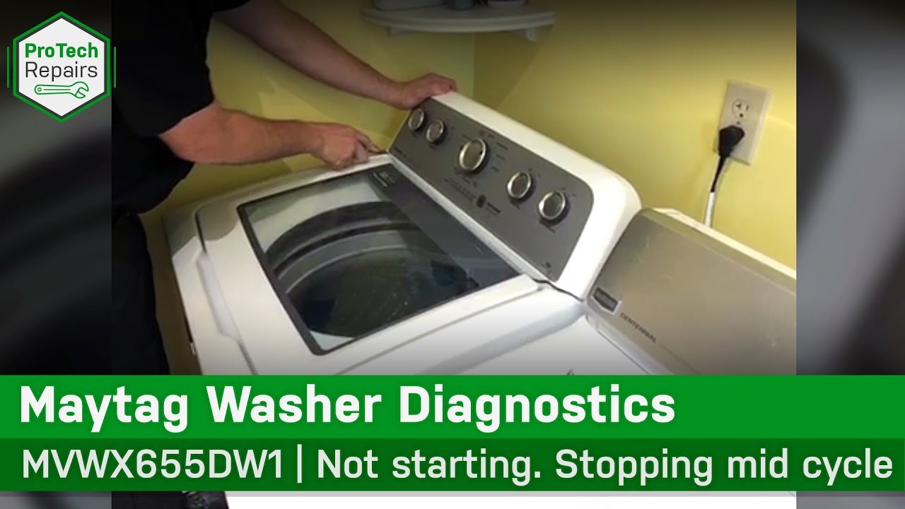 Maytag , Whirlpool Washer - Stopping mid cycle - Diagnostic & Repair