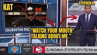 🤯👀 "YOU CALLED ME SOFT? WASH YOUR MOUTH BEFORE YOU SAY MY NAME!" KAT GOES OFF ON STEPHEN A. | KNICKS screenshot 1