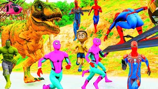 Game Đại Chiến Khủng Long Bạo Chúa Giải Cứu Siêu Nhân Người Nhện, Spiderman VS Dinosaur