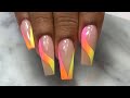 HOW TO: Easy Vibrant Colors Design For Beginners | Acrylic Nails Tutorial | GIVEAWAY!