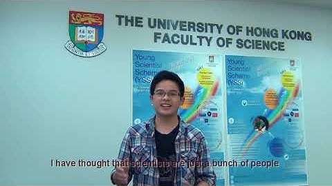 HKU Science student Max Tin sharing his undergraduate research experience