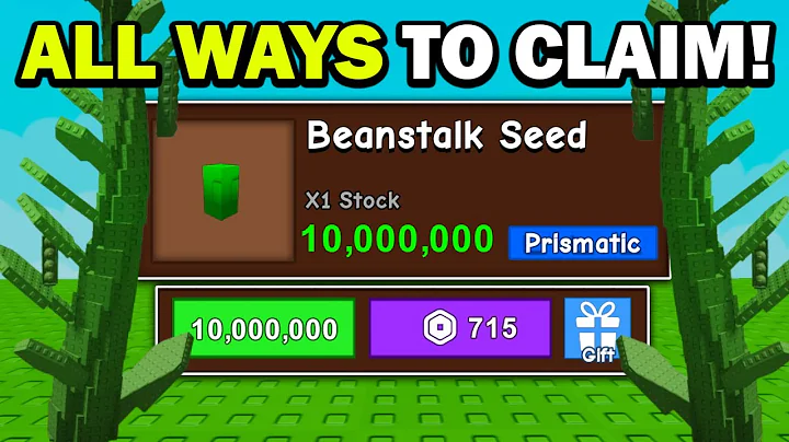 ALL WAYS TO GET BEANSTALK SEED in Grow a Garden ROBLOX