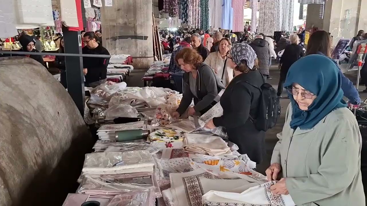 İzmir Bornova Özkanlar Sosyete Pazarı 1.Bölüm Ürünler Fiyatlar Standları Ziyaret Ediyoruz