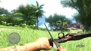 Far Cry 3 Stealth Using Bow, Arrow And 'Pet Tiger'(720p 60Fps)