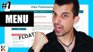 💙 HTML del menú - Crea una página web con elementos Flotantes [Proyecto de CSS desde cero]