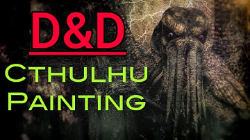 Painting Star-Spawn Cthulhu Mini From WIZKIDS: Tutorial Timelapse