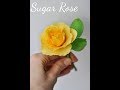 Beautiful sugar rose tutorial!Сахарная роза из мастики!Украшаем торт!