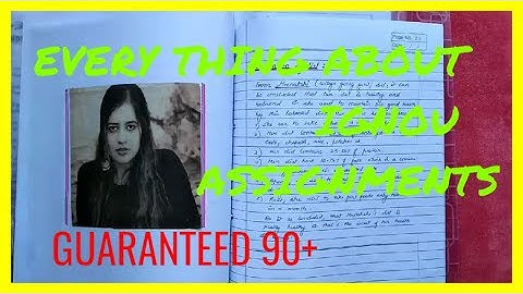 IGNOU ASSIGNMENTS 2018-19